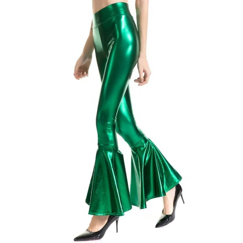 Retro 70s Disco Hippie Club Trousers Bell Bottoms