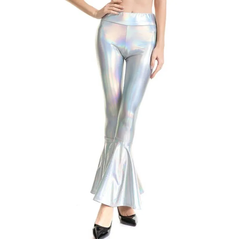 Retro 70s Disco Hippie Club Trousers Bell Bottoms