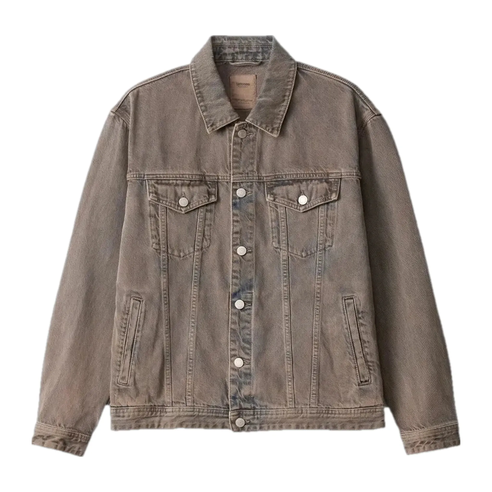 Retro style men's jean trucker jacket