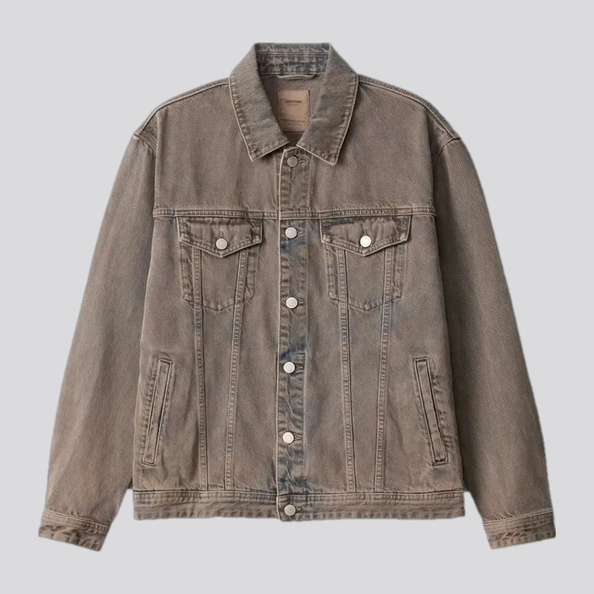 Retro style men's jean trucker jacket