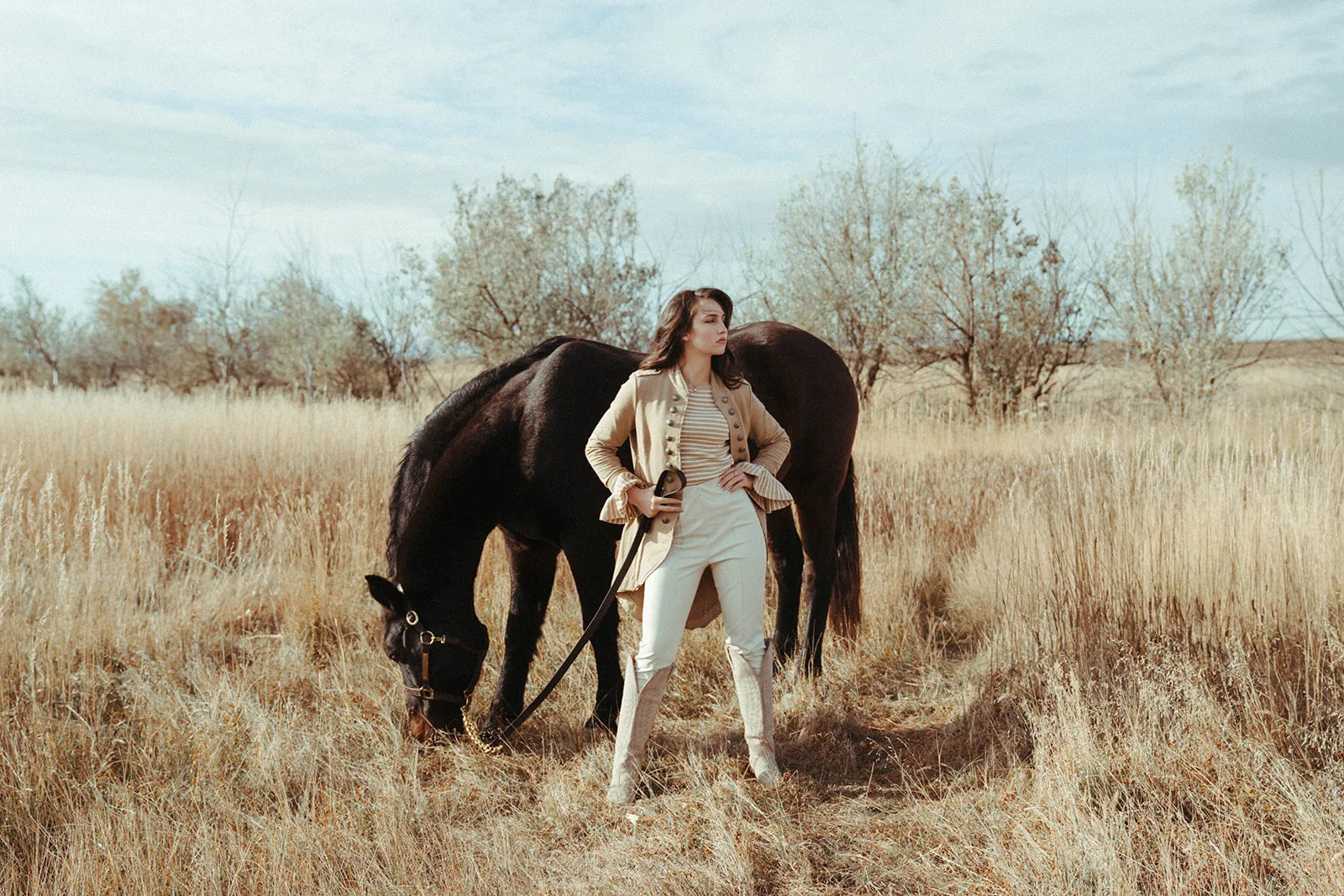 Rider Cream Leather Pants