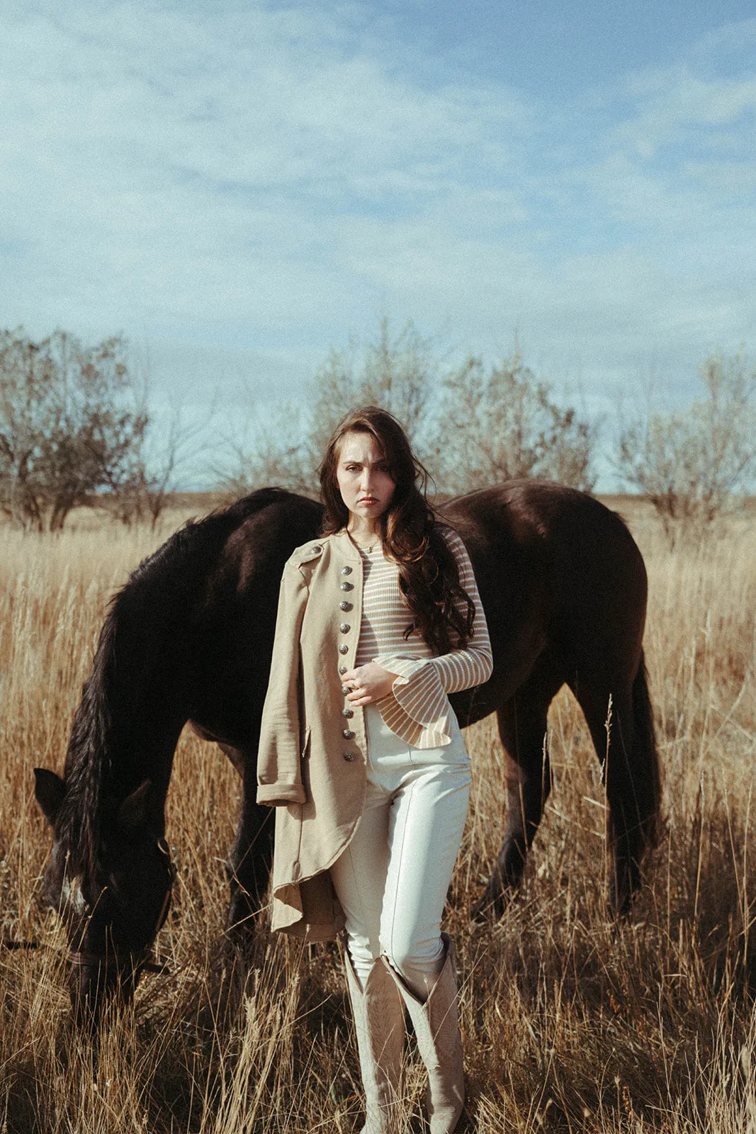 Rider Cream Leather Pants