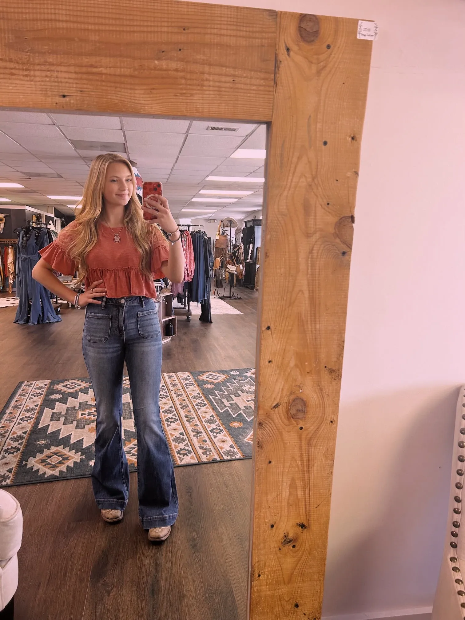 Risen Flare High Rise Denim