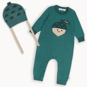 Rowan & Pippin Set - Fern Playsuit & Hat Set