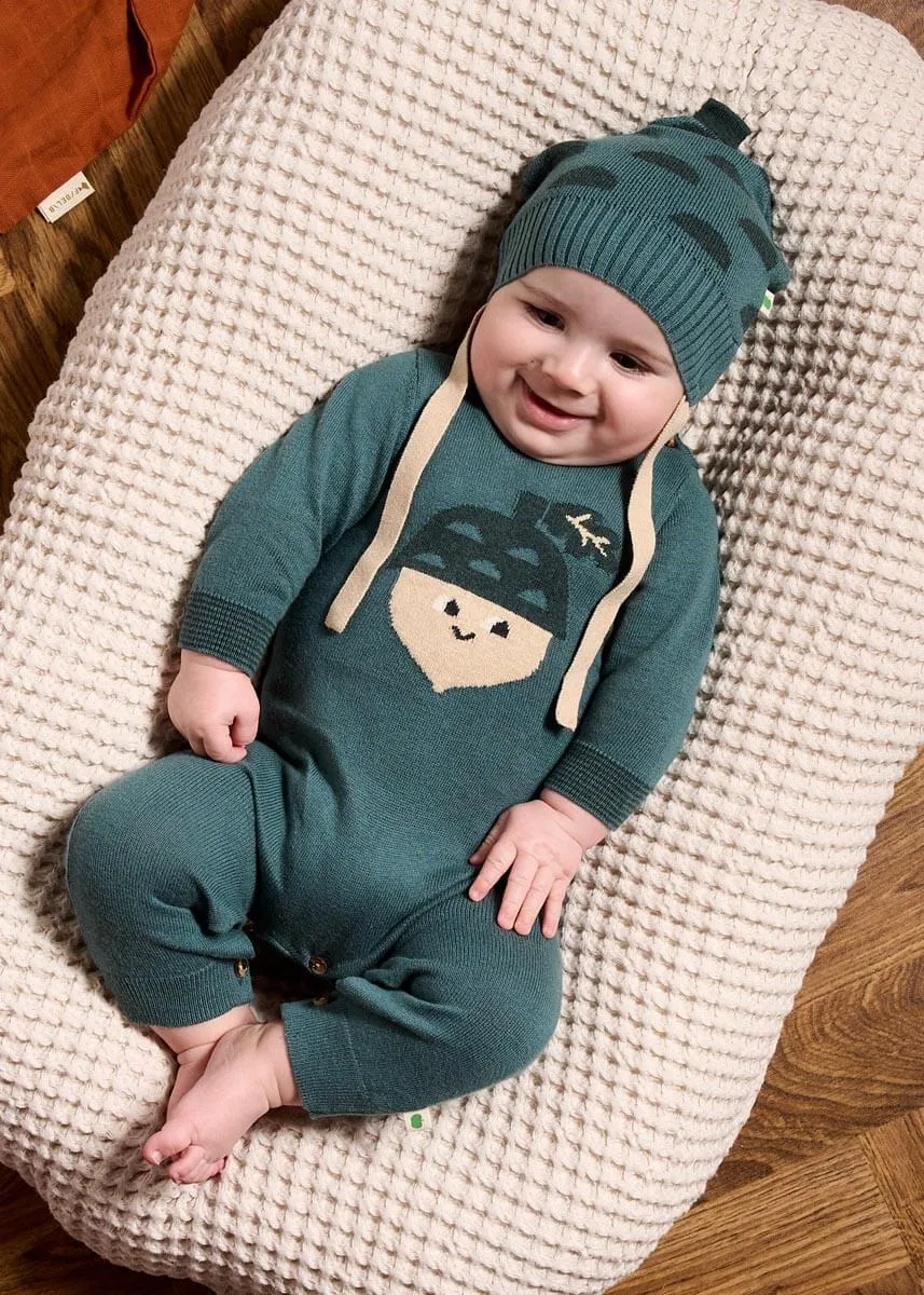 Rowan & Pippin Set - Fern Playsuit & Hat Set
