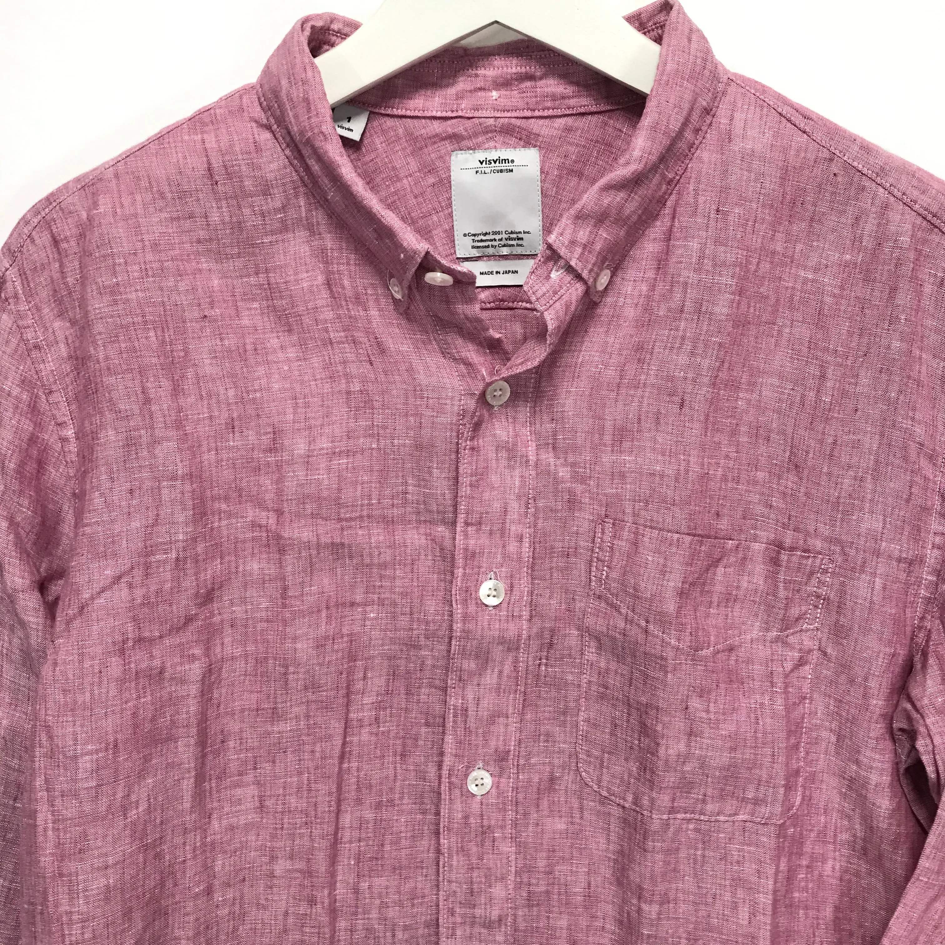 [S] VISVIM 12SS Linen Albacore Check L/S Shirt