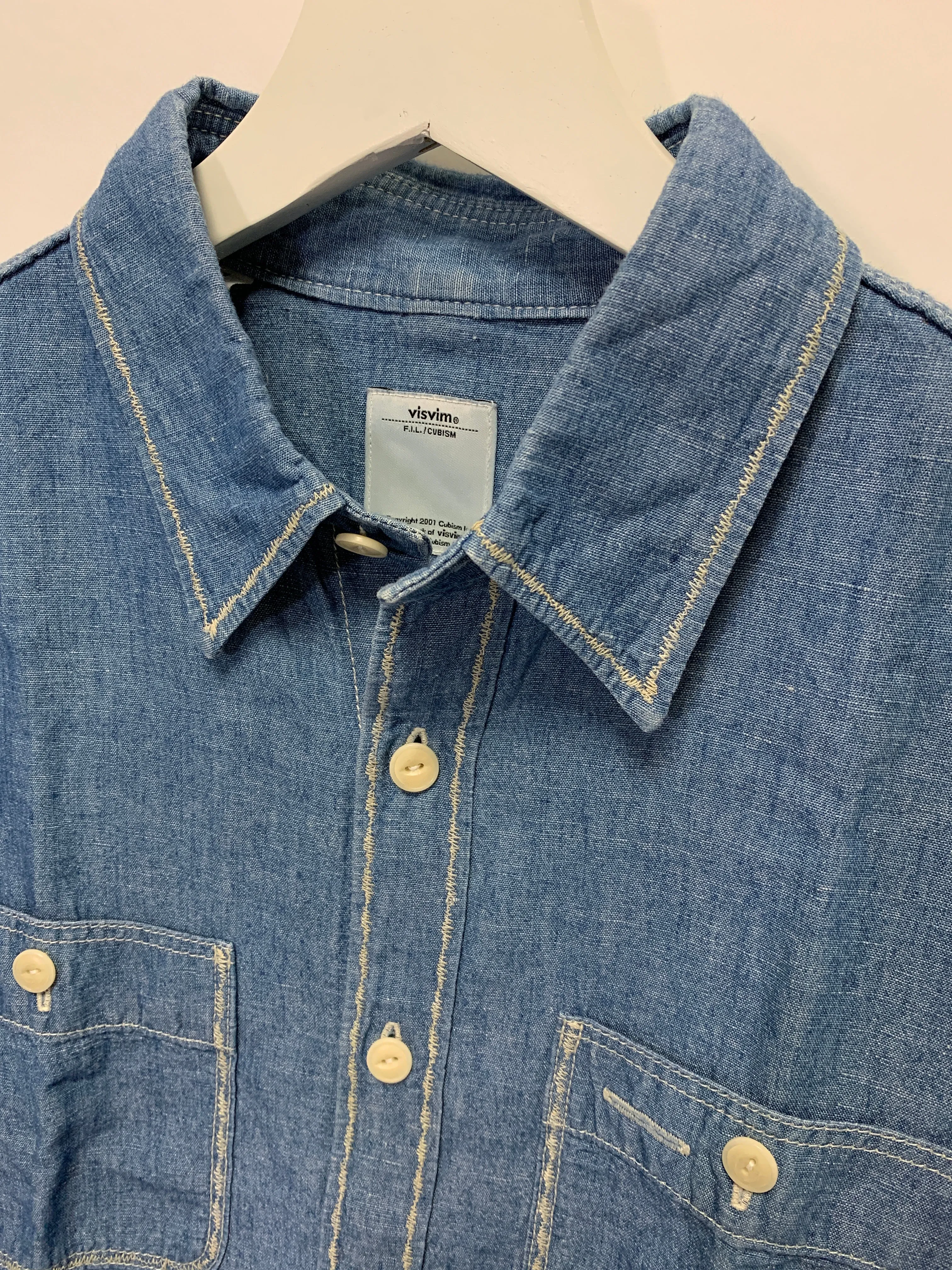 [S] Visvim 13SS Deadwood Chambray L/S Shirt Indigo