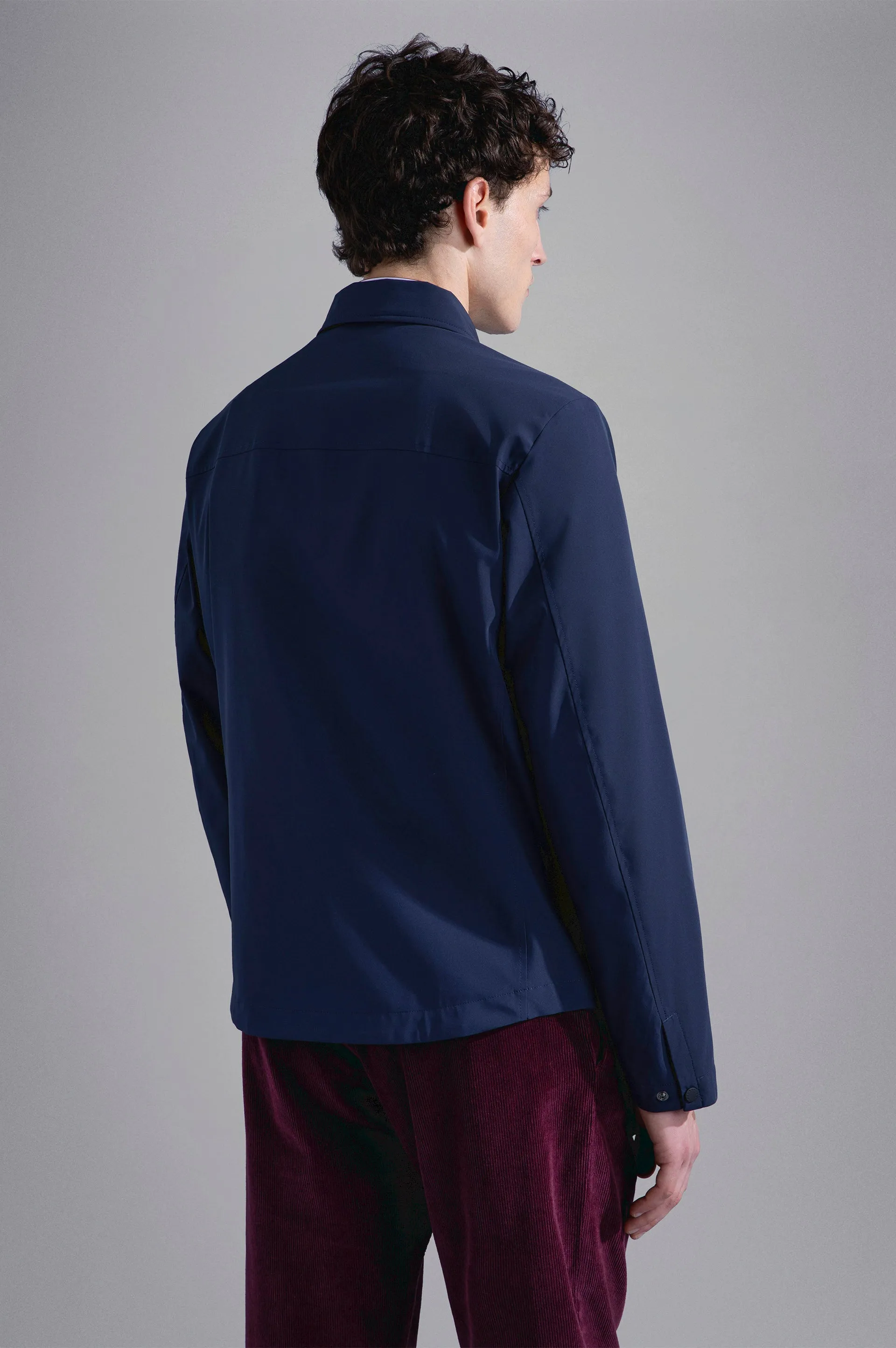 Save the Sea RE 4x4 Stretch Typhoon Shacket in Navy