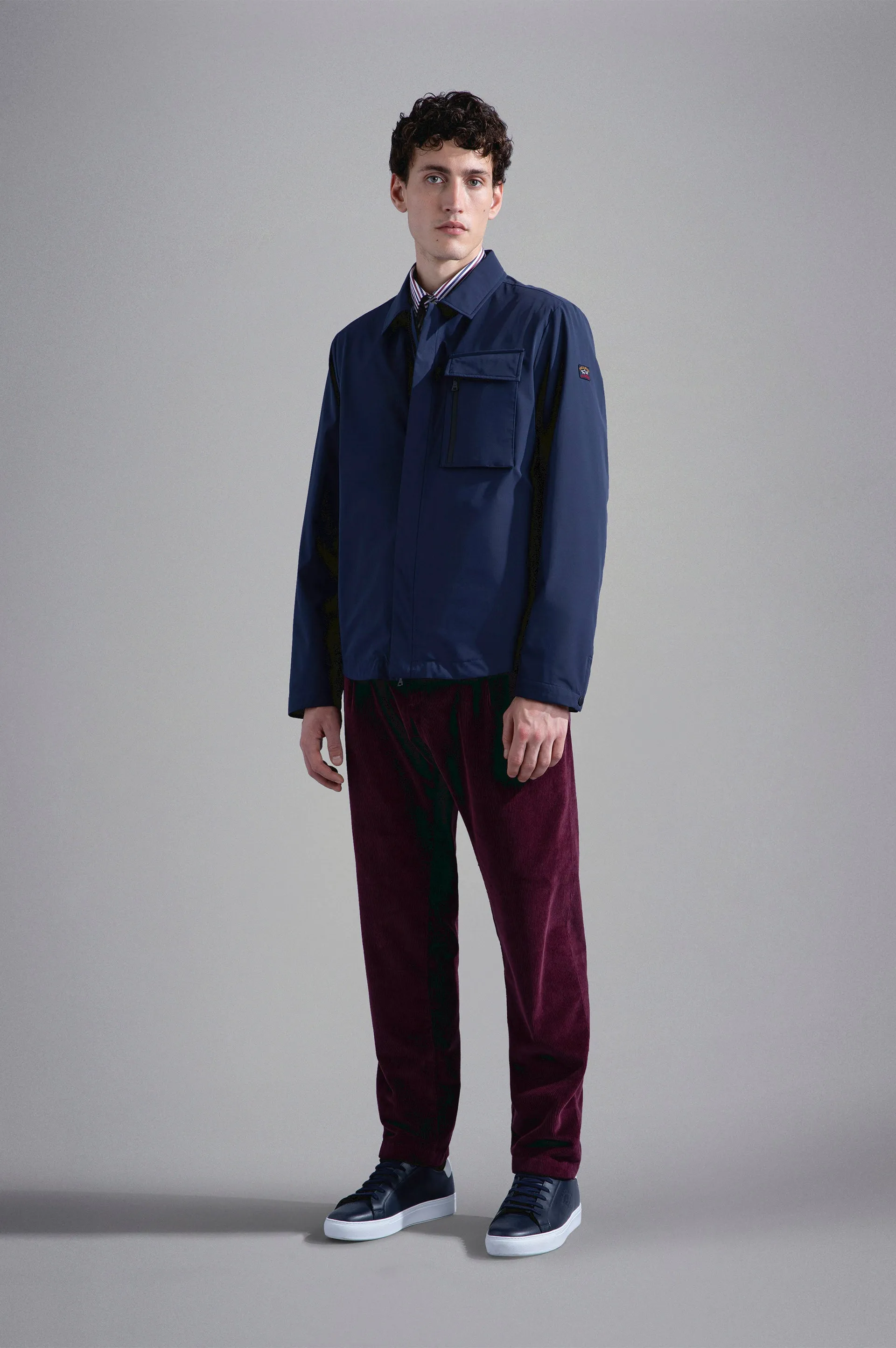 Save the Sea RE 4x4 Stretch Typhoon Shacket in Navy