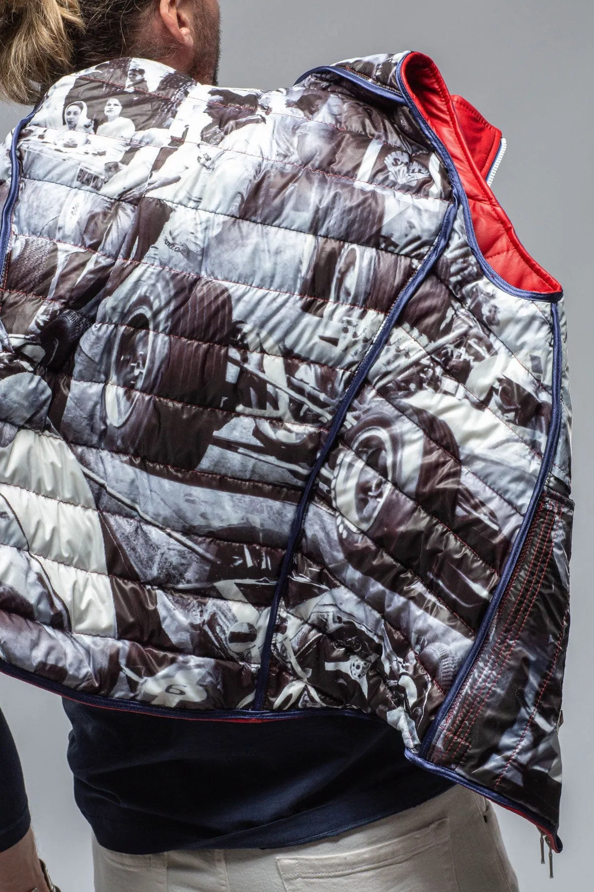 Saxan Leather Vest In Red