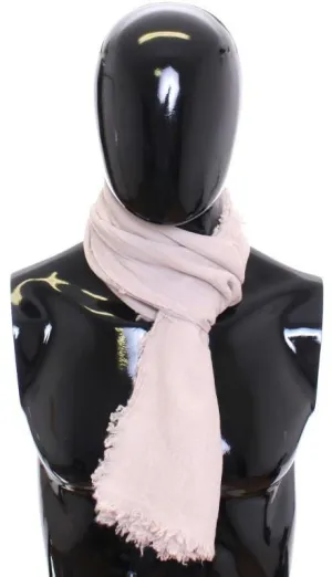 Scarf Men's Beige 100% Cashmere