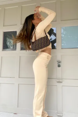 Selina Apricot Knit Pants