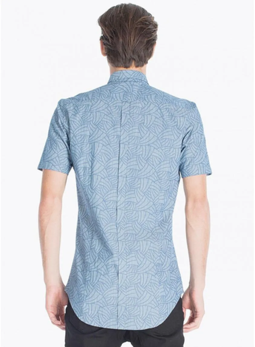 Seven Foot Short Sleeve Buttondown Shirt Chambray