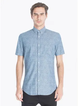 Seven Foot Short Sleeve Buttondown Shirt Chambray