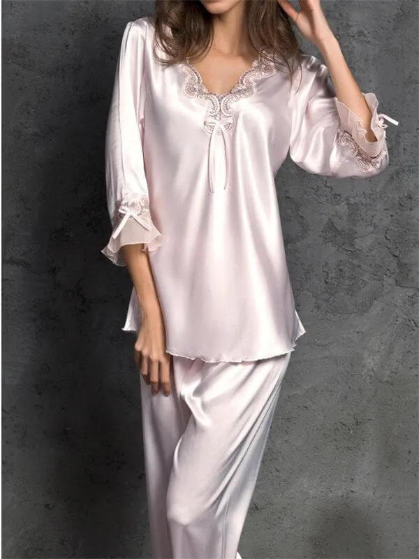 Sexy Silk Imitation Pajamas