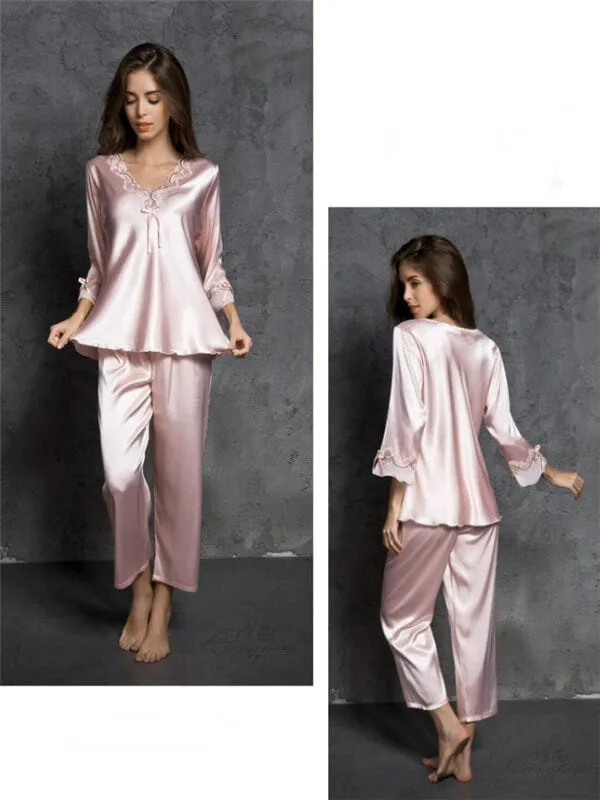 Sexy Silk Imitation Pajamas
