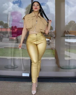 She Made Of  Gold  Skinny Jeans