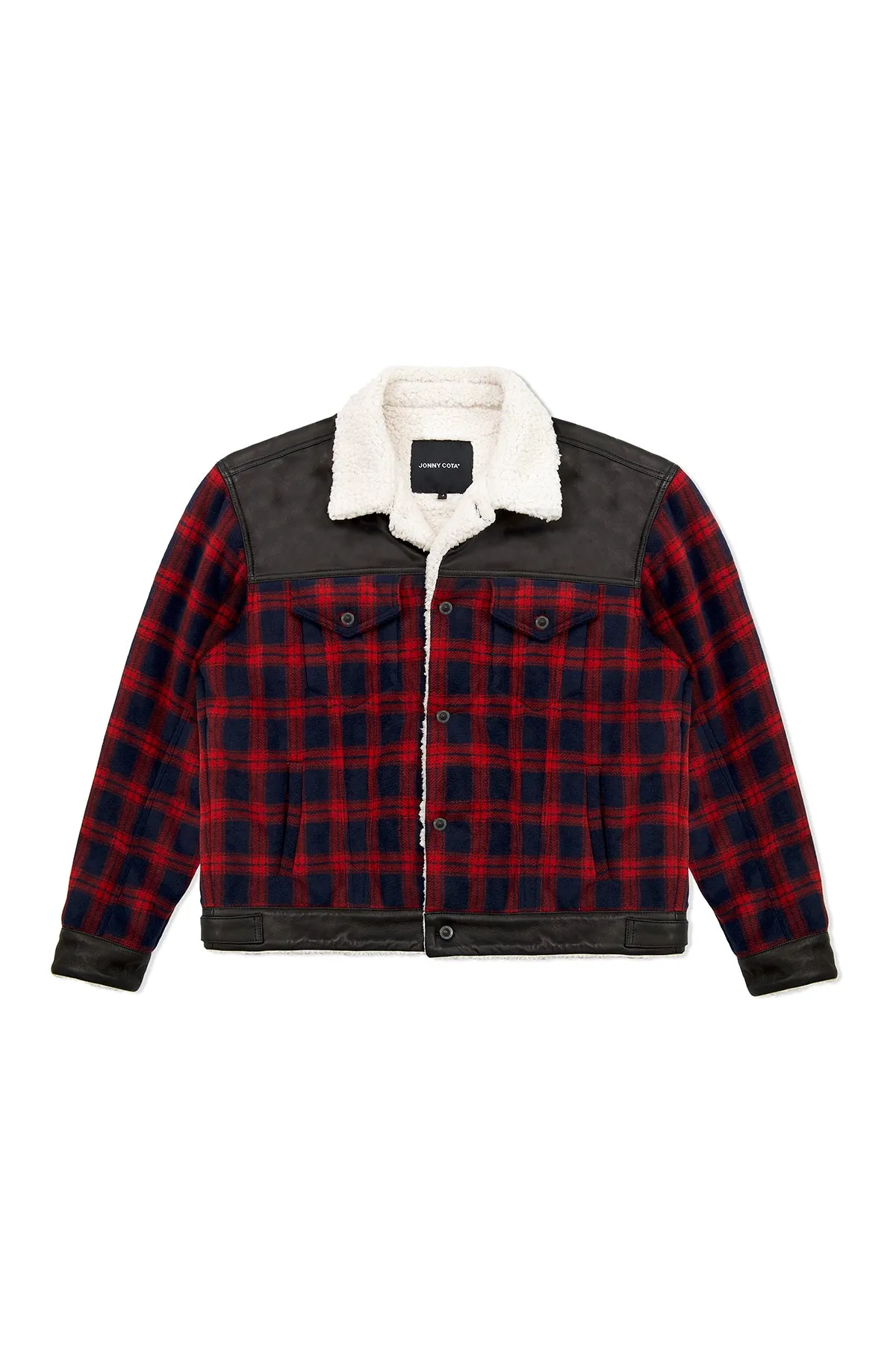 SHERPA JACKET IN FLANNEL