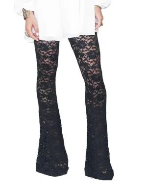 Show Me Your Mumu Bam Bam Bells in LaRose Lace Midnight