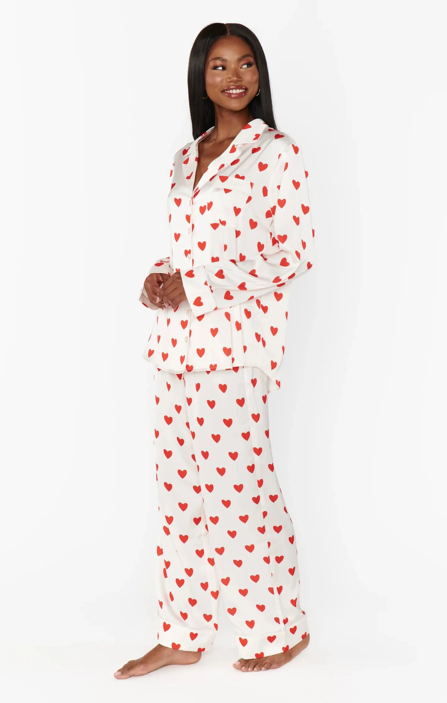 Show Me Your Mumu | Classic PJ Set {Queen of Hearts Silk}