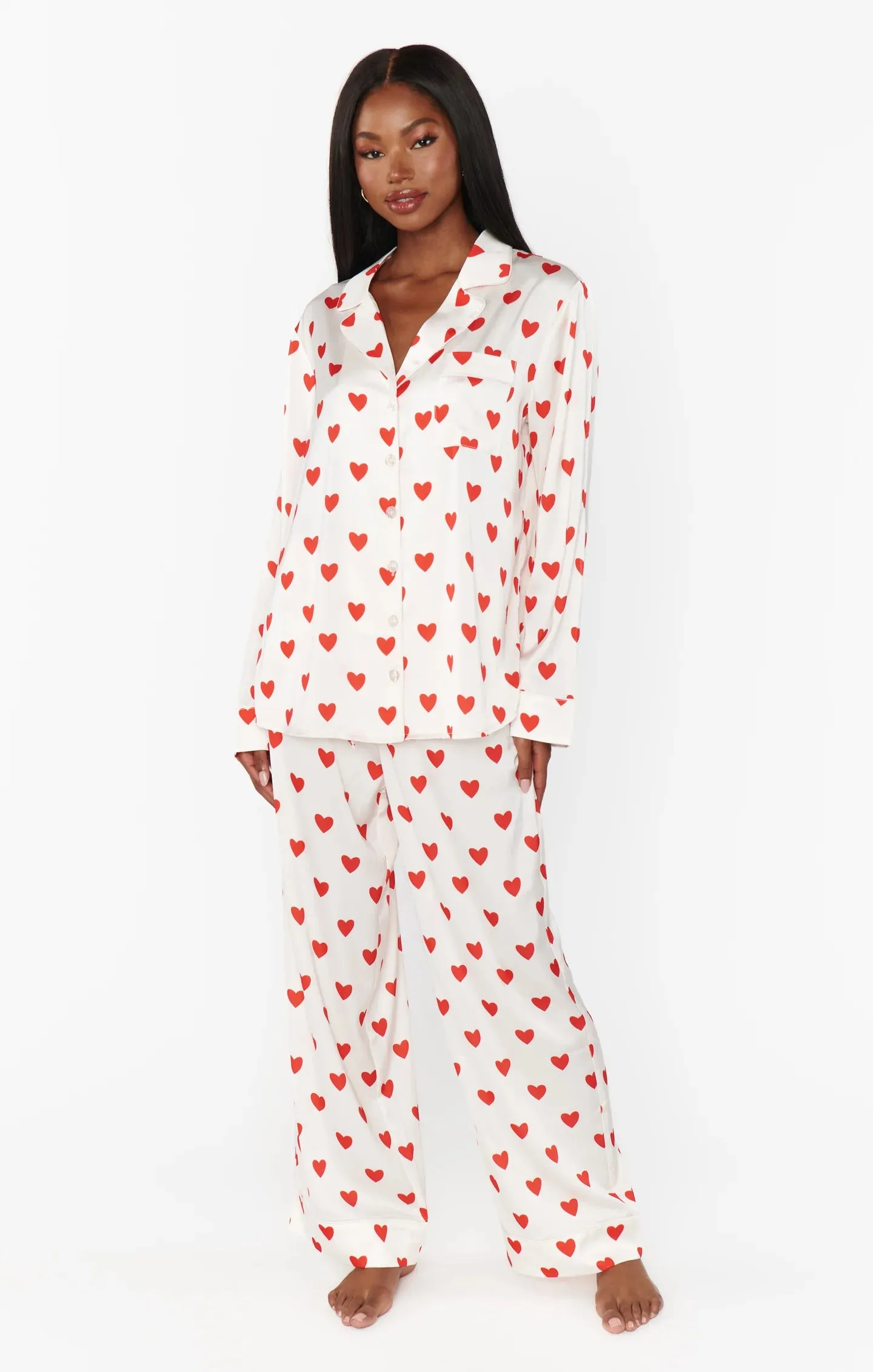Show Me Your Mumu | Classic PJ Set {Queen of Hearts Silk}