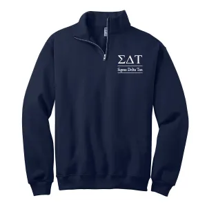 Sigma Delta Tau Quarter Zip Pullover