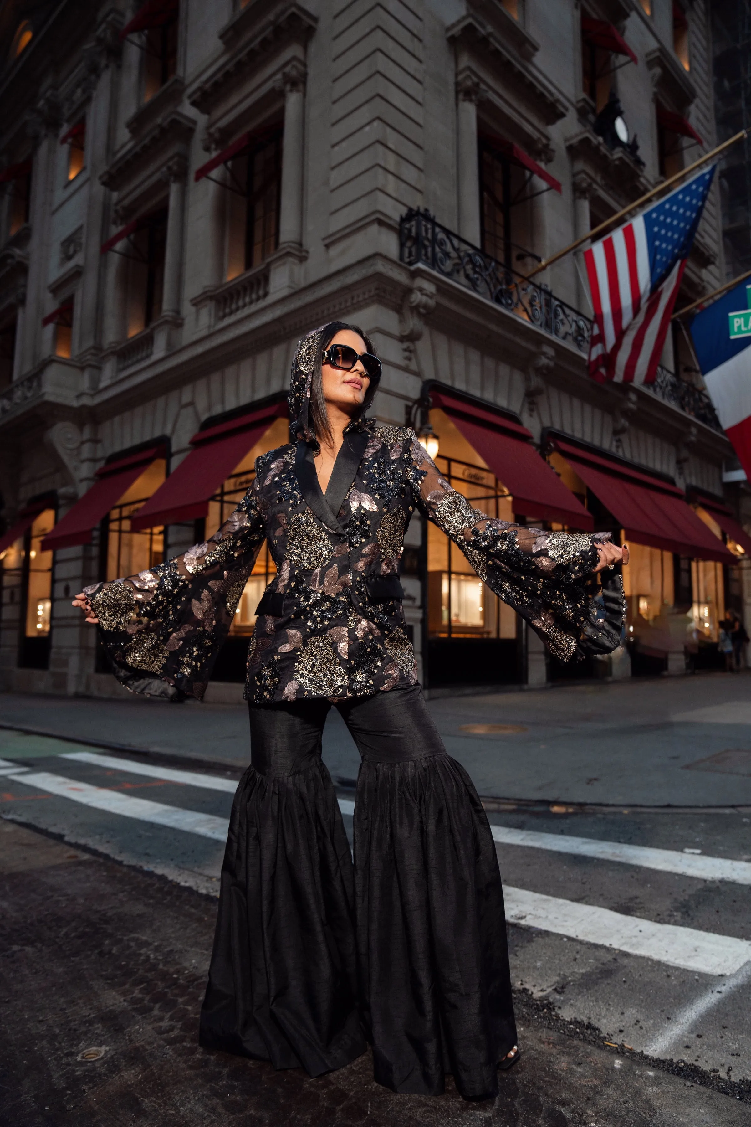 SILK LEGACY FLARE PANTS