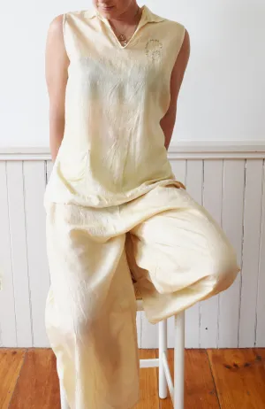 Silk Pongee Lounge Set | 1920s/30s | L
