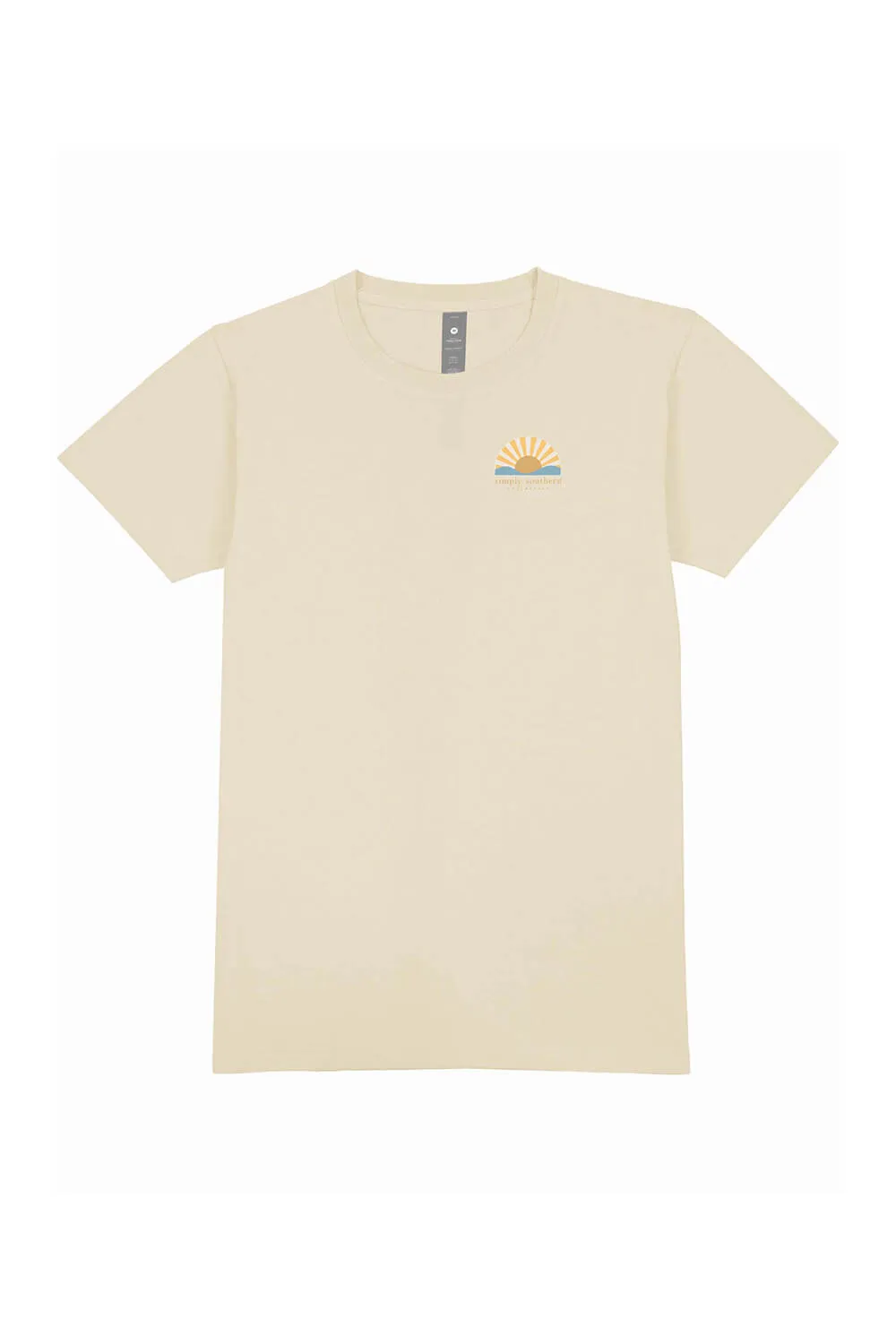 Simply Southern New Patch Sunrise T-Shirt for Women in Wisp | SS-NEW-WISP