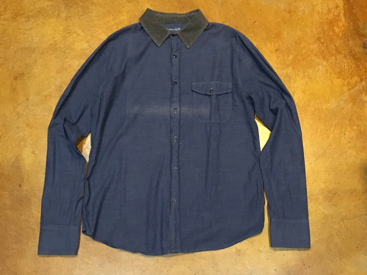 SK00711-CC Save Khaki United Overdyed Chambray Works Good Blue
