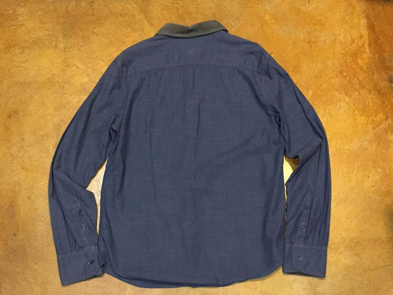 SK00711-CC Save Khaki United Overdyed Chambray Works Good Blue