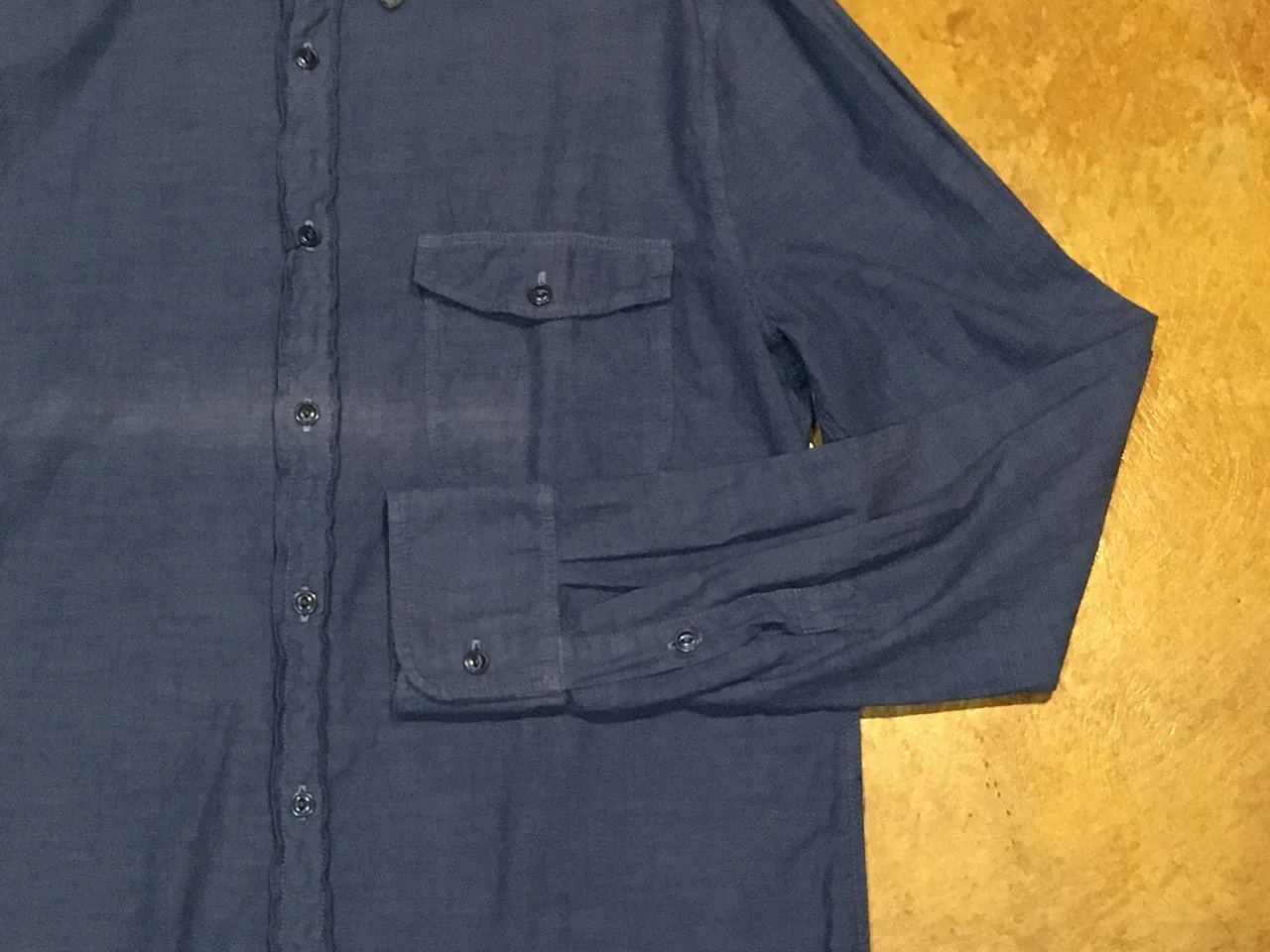 SK00711-CC Save Khaki United Overdyed Chambray Works Good Blue
