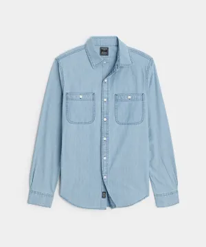 Slim Fit Japanese Chambray Work Shirt