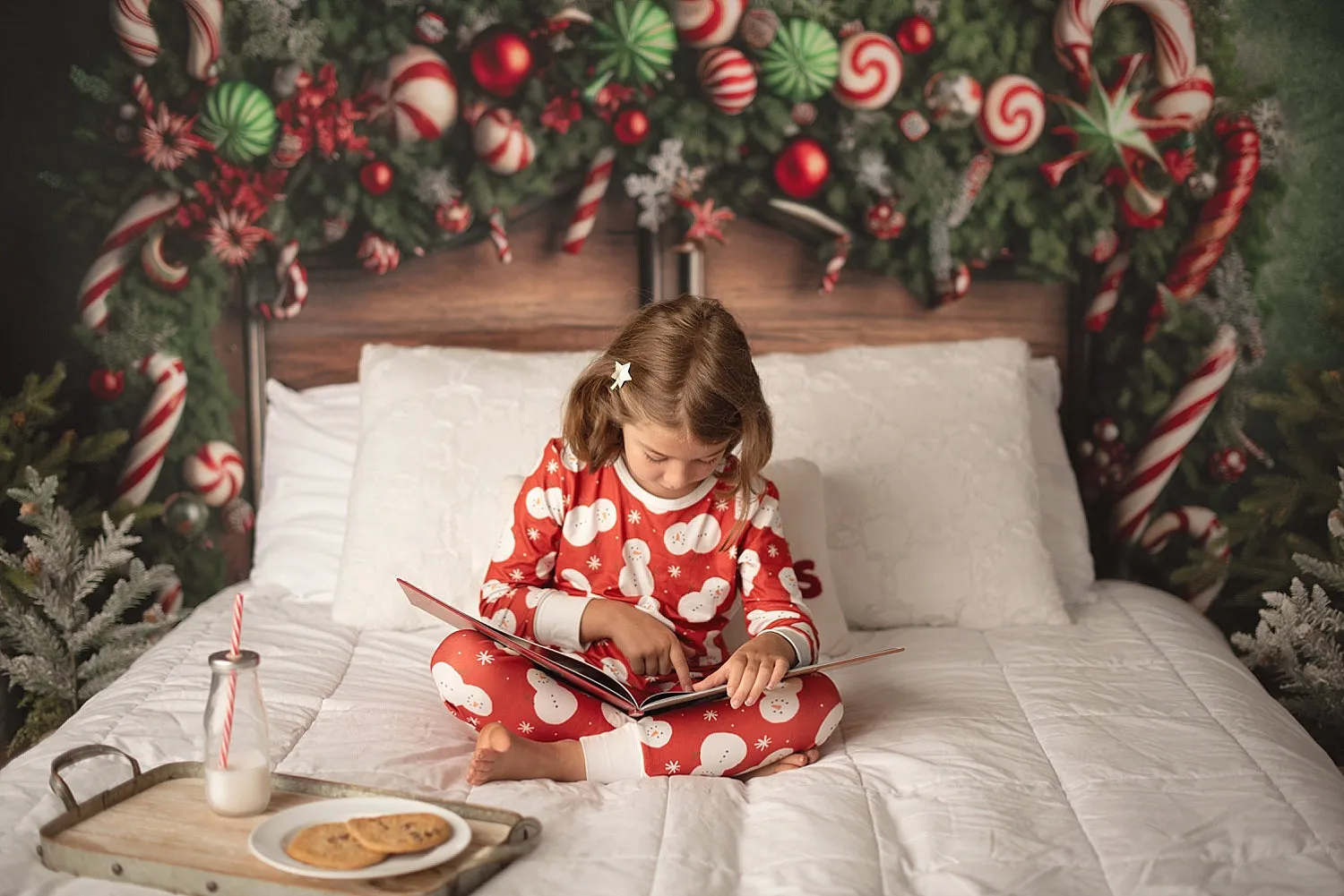 SNOWMAN RED PAJAMAS