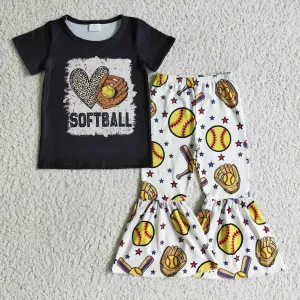 Softball Bell Pants Set