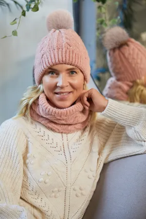Something Special Chunky Knit Hat and Cowl Set
