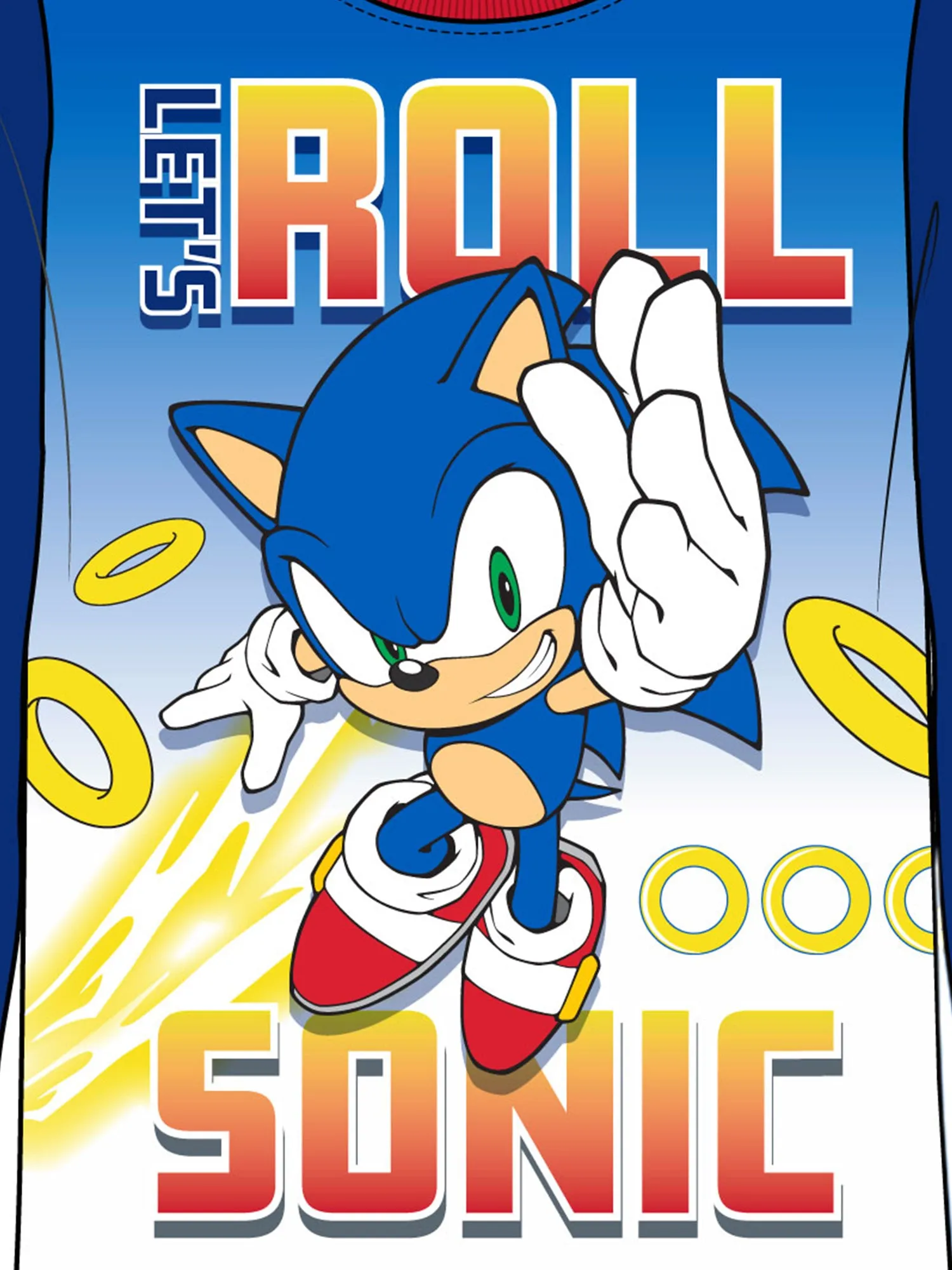 Sonic the Hedgehog Boys' Pajama Set Kids 2pc Fleece PJs, 4-10, Blue