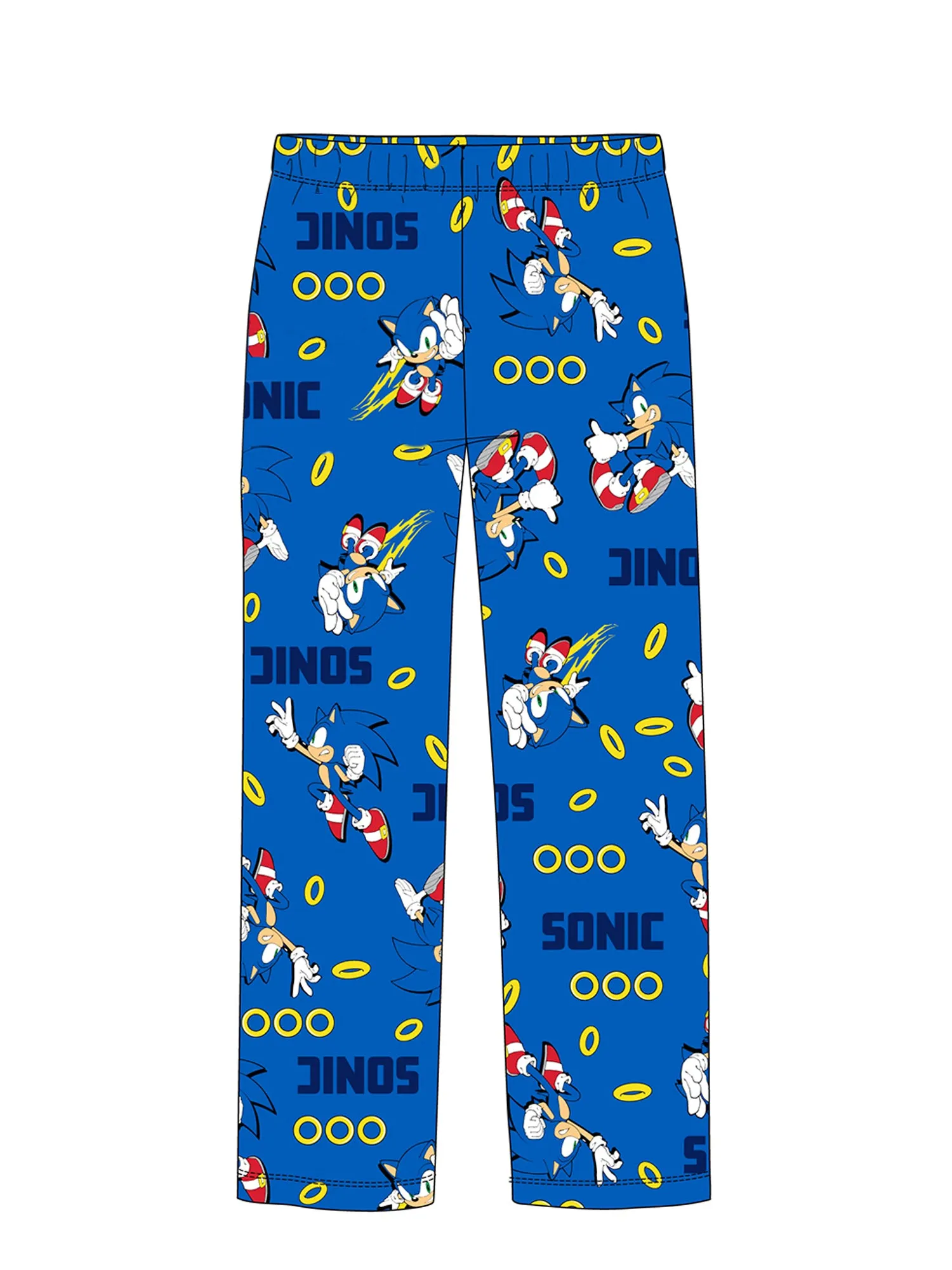 Sonic the Hedgehog Boys' Pajama Set Kids 2pc Fleece PJs, 4-10, Blue