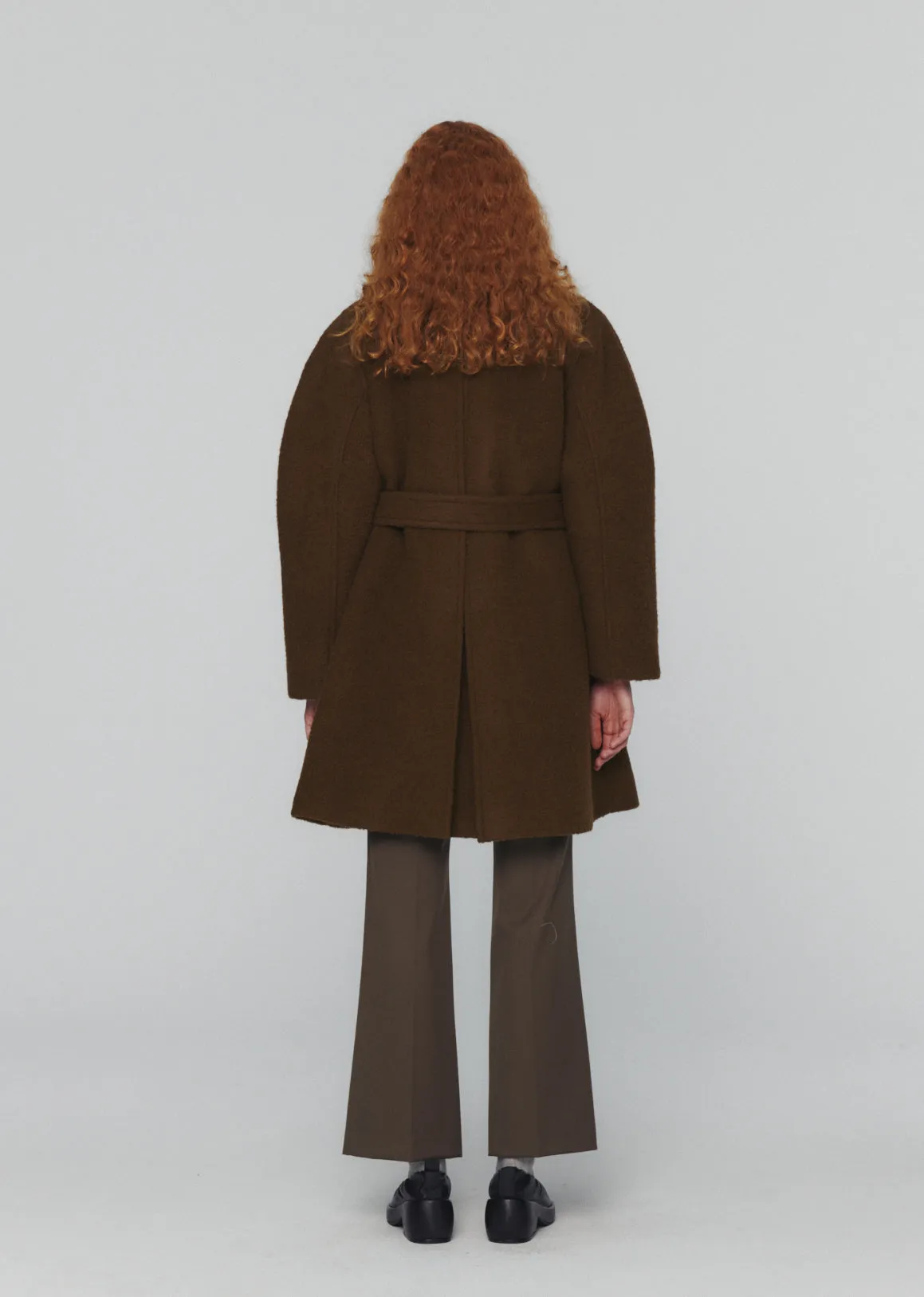 STRAIGHT FIT WOOL PANTS