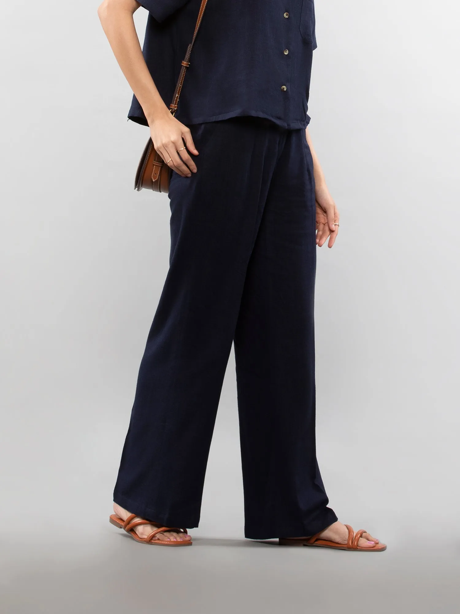 Straight linen pants