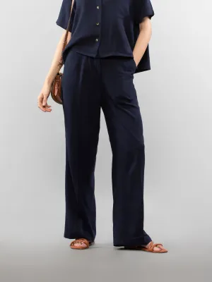 Straight linen pants