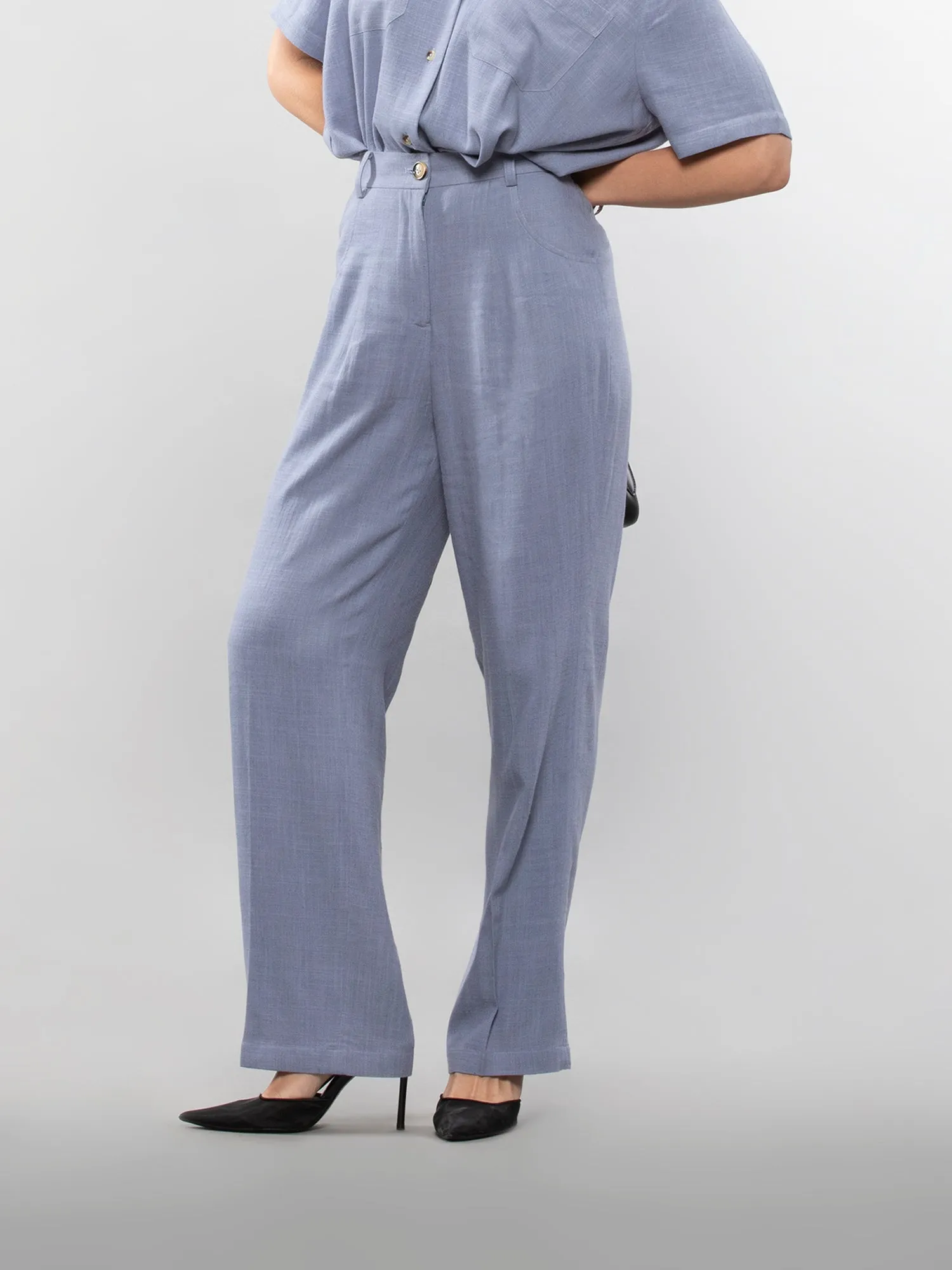 Straight linen pants