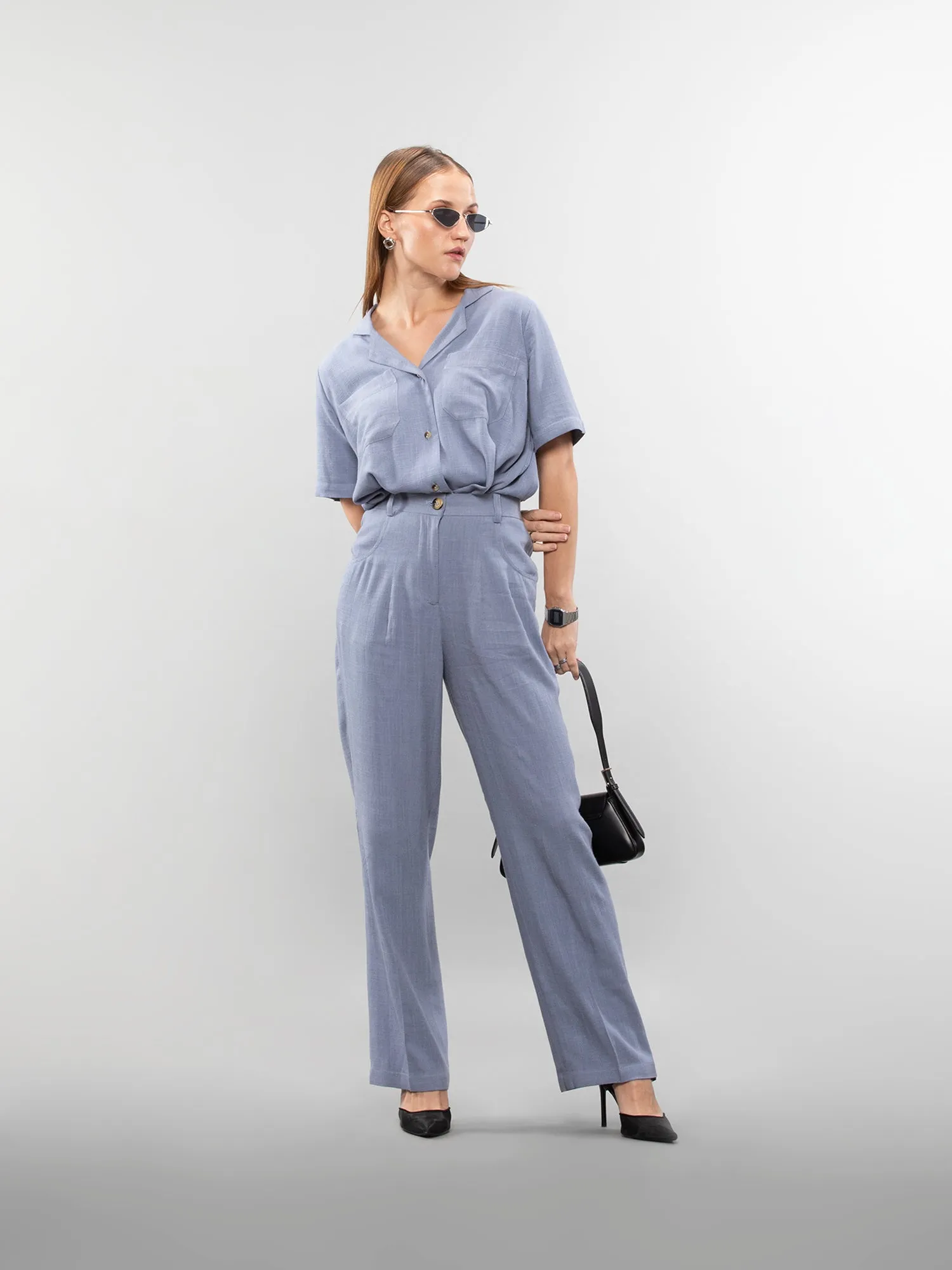 Straight linen pants