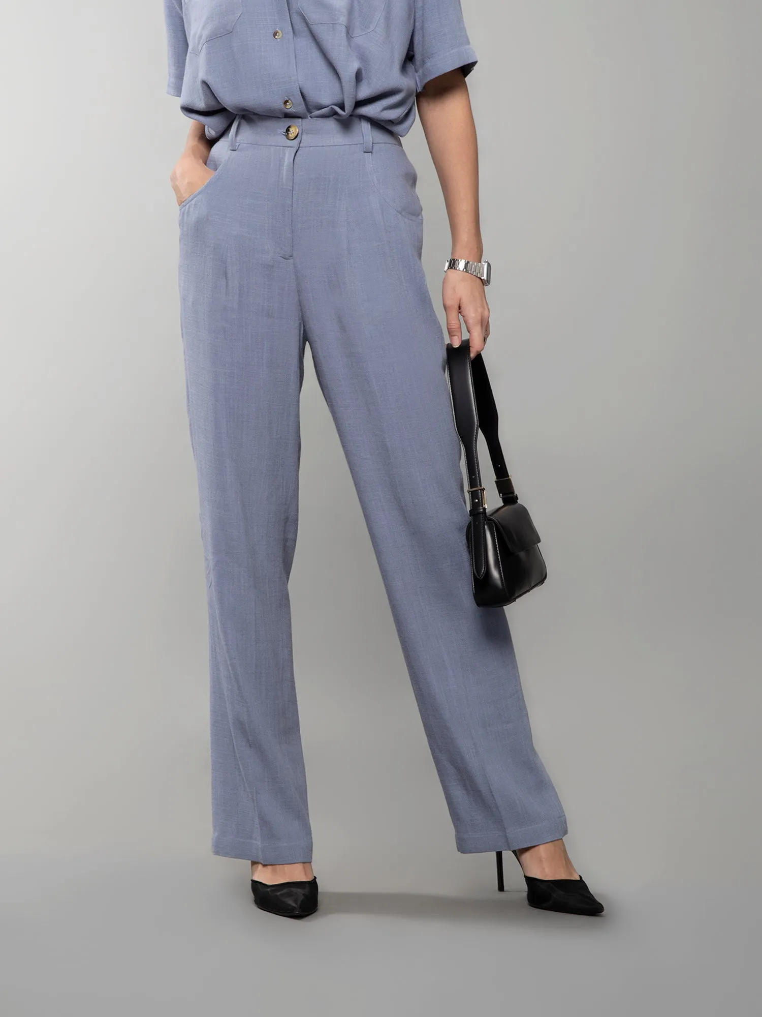 Straight linen pants