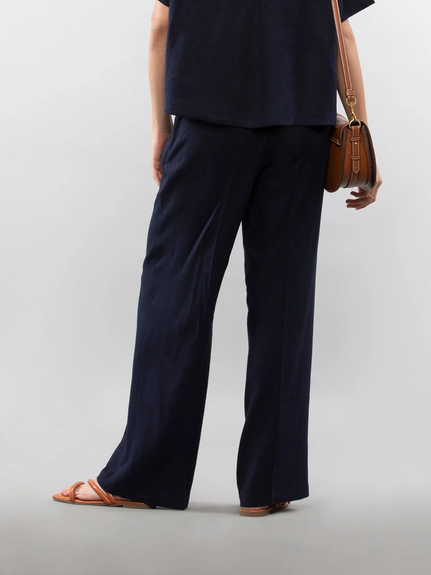 Straight linen pants