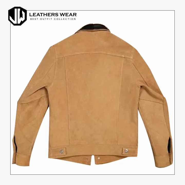 Suede Leather Trucker Jacket