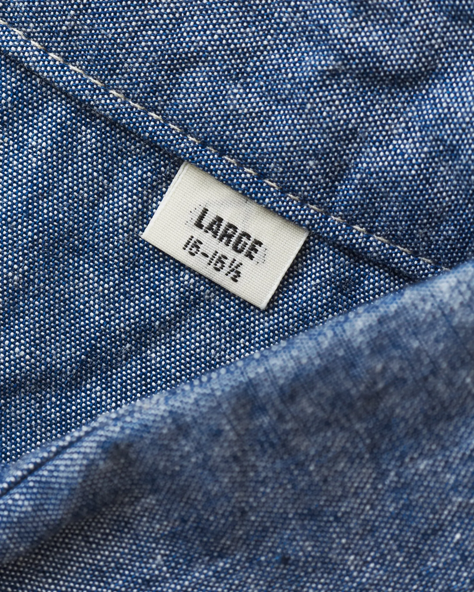 Sugar Cane & Co. Blue Chambray Work Shirt SC27850