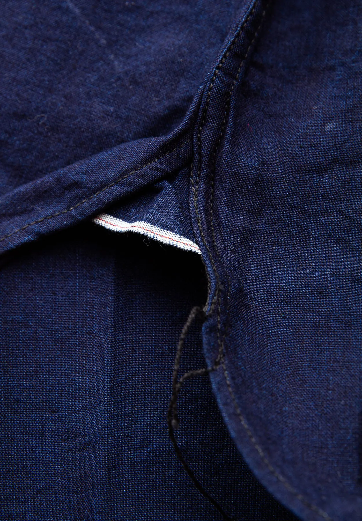 Sugar Cane & Co Fiction Romance 6oz. Indigo Chambray Work Shirt