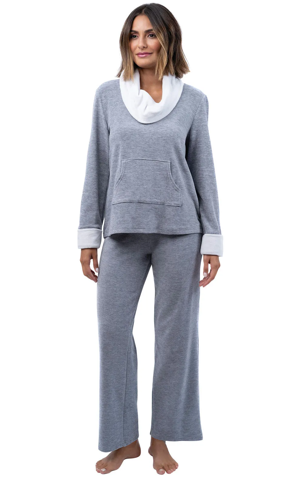 Super Soft Cowl-Neck Pajamas