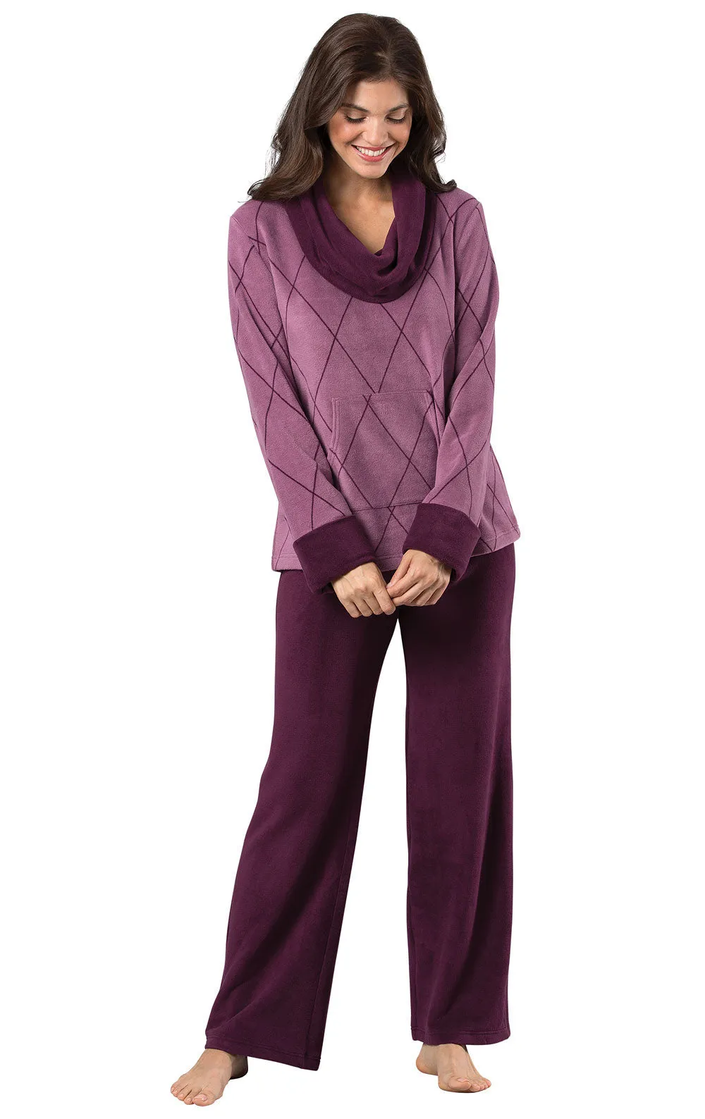 Super Soft Cowl-Neck Pajamas